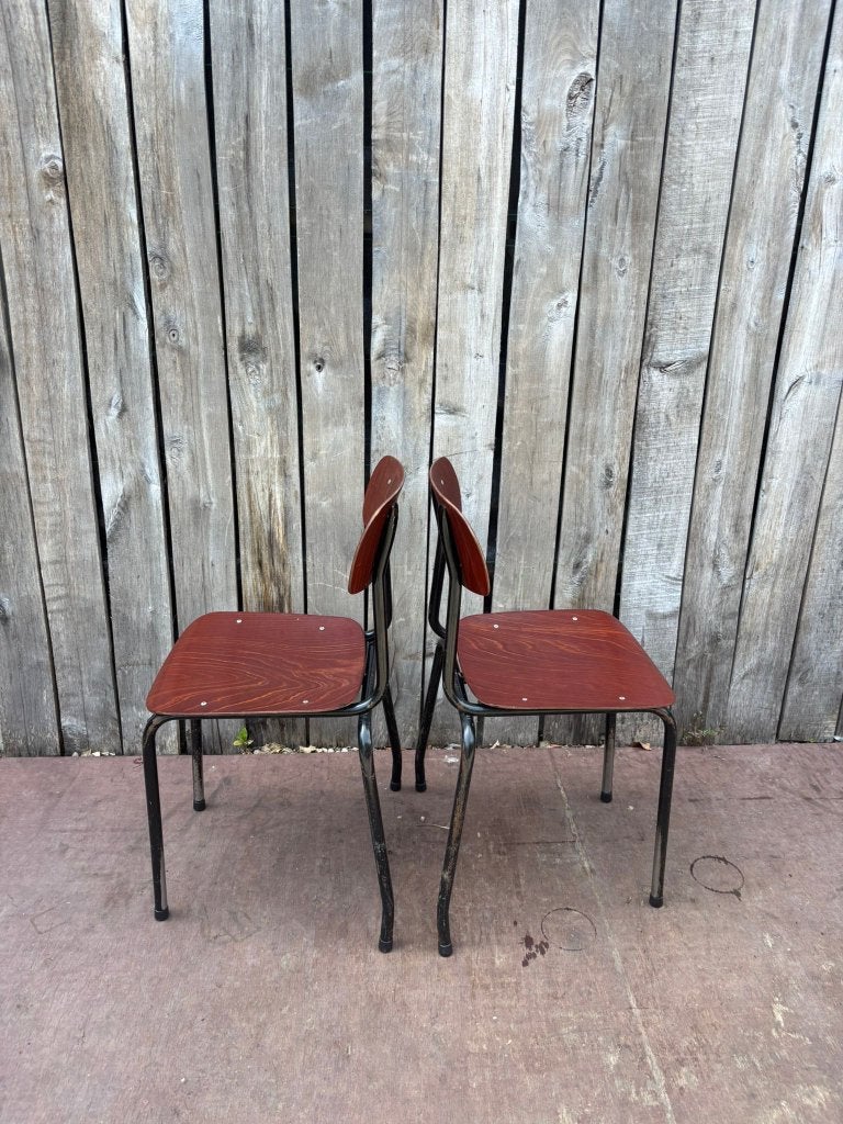 Pagholz – vintage industriële schoolstoelen(50 op voorraad)