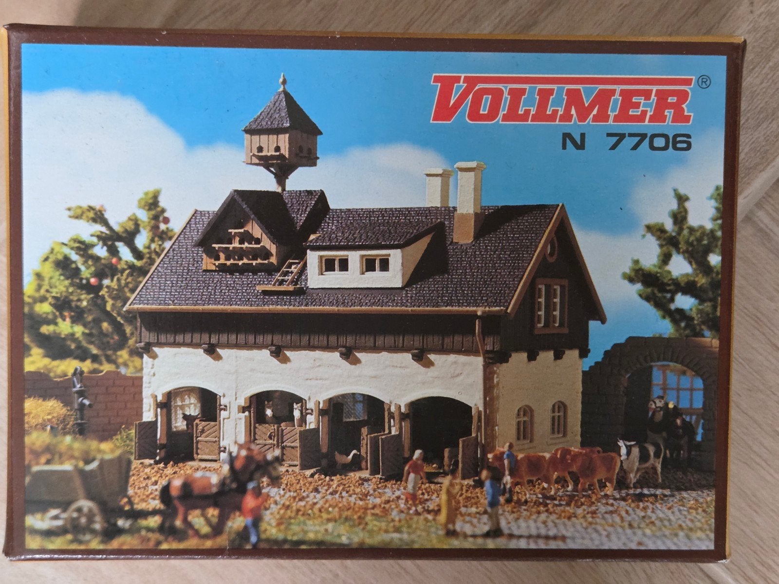 Vollmer N 7706 Paardenstal - Nieuw in doos, Ophalen of Verzenden, Nieuw, Brug, Tunnel of Gebouw