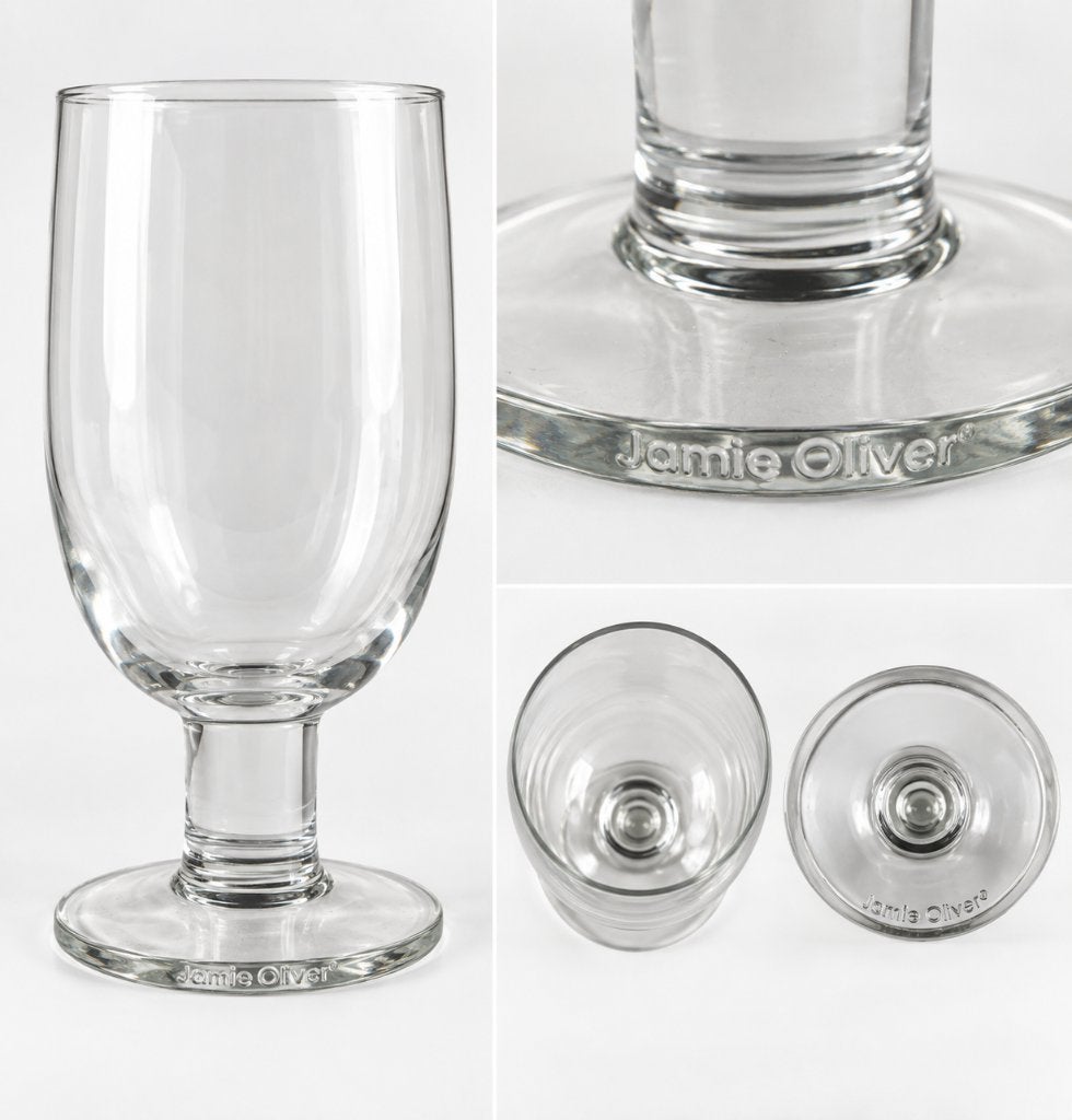 Jamie Oliver stevig wijnglas / bierglas – transparant glas, Verzamelen, Ophalen of Verzenden, Zo goed als nieuw, Overige typen