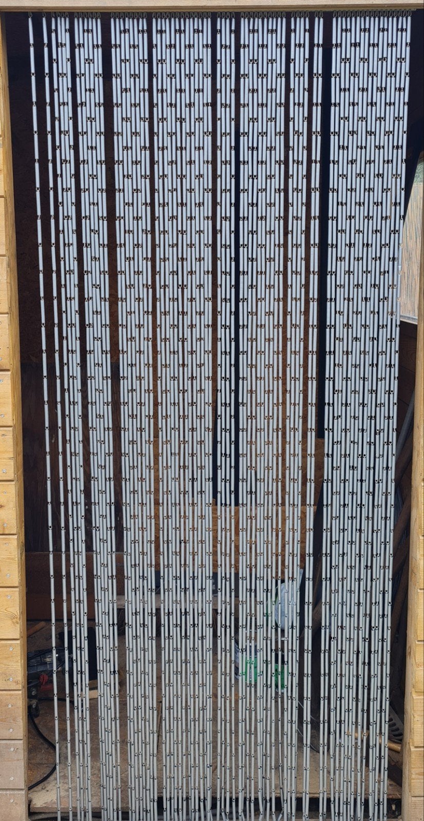 Vliegengordijn Sun-Arts 85x196cm (uitbreidbaar), Huis en Inrichting, Ophalen, Gebruikt, Grijs, Kunststof