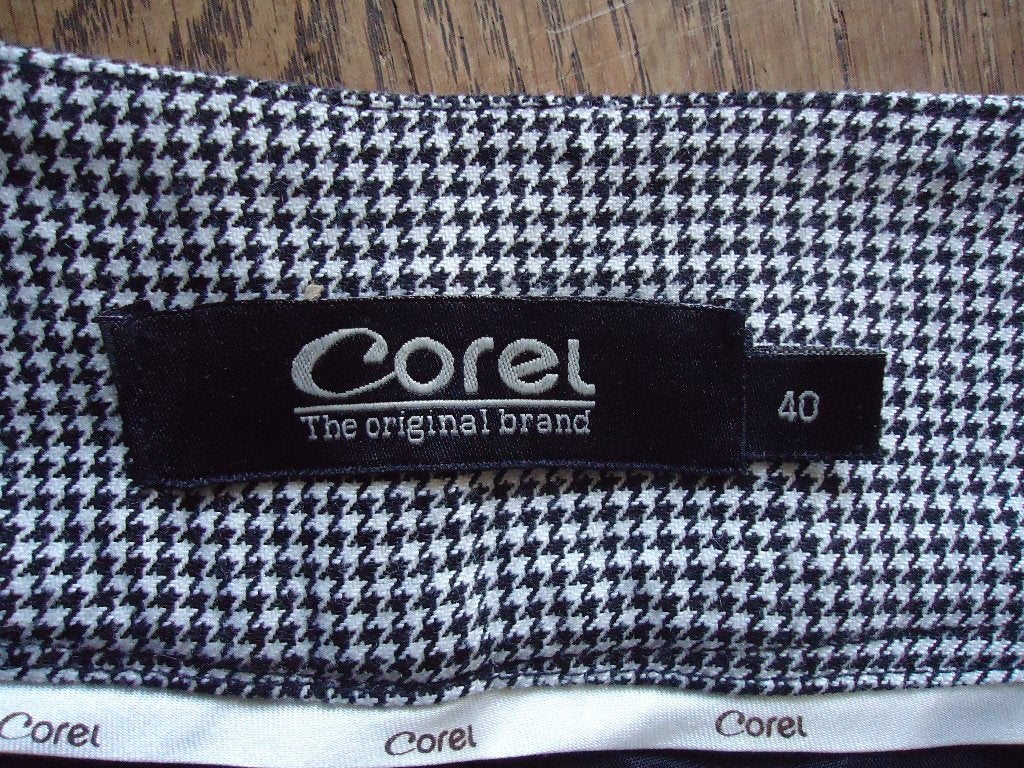 z.g.a.n. zwart/witte Corel broek maat 40, Kleding | Dames, Zwart, Ophalen of Verzenden, Zo goed als nieuw, Lang
