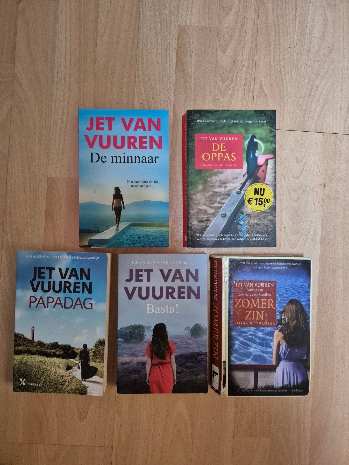 5 boeken van Jet van Vuuren - Thrillers en spanning, Ophalen of Verzenden