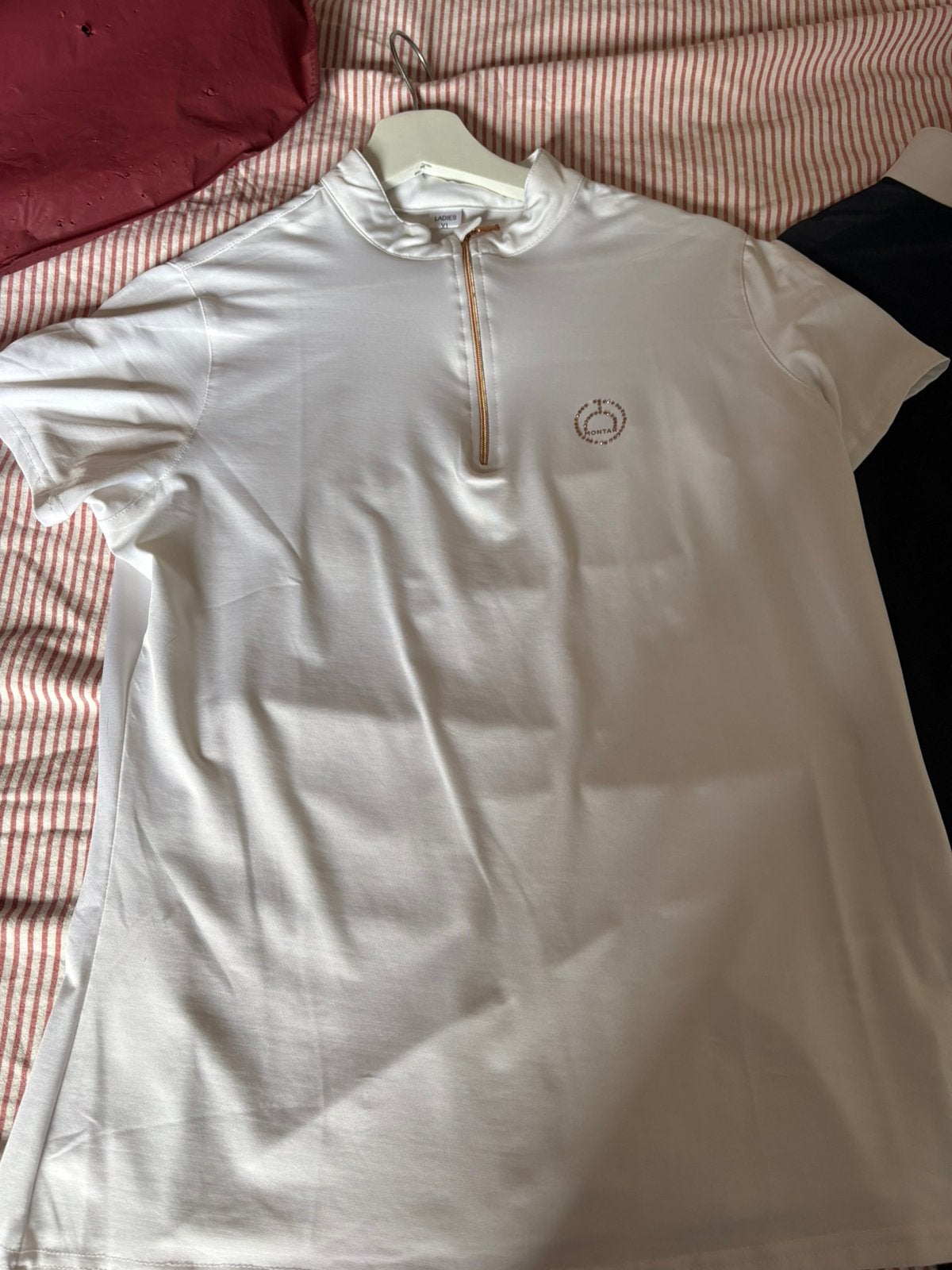 Montar everly wedstijd shirt wit, L, Dressuur, Ophalen of Verzenden, Zo goed als nieuw