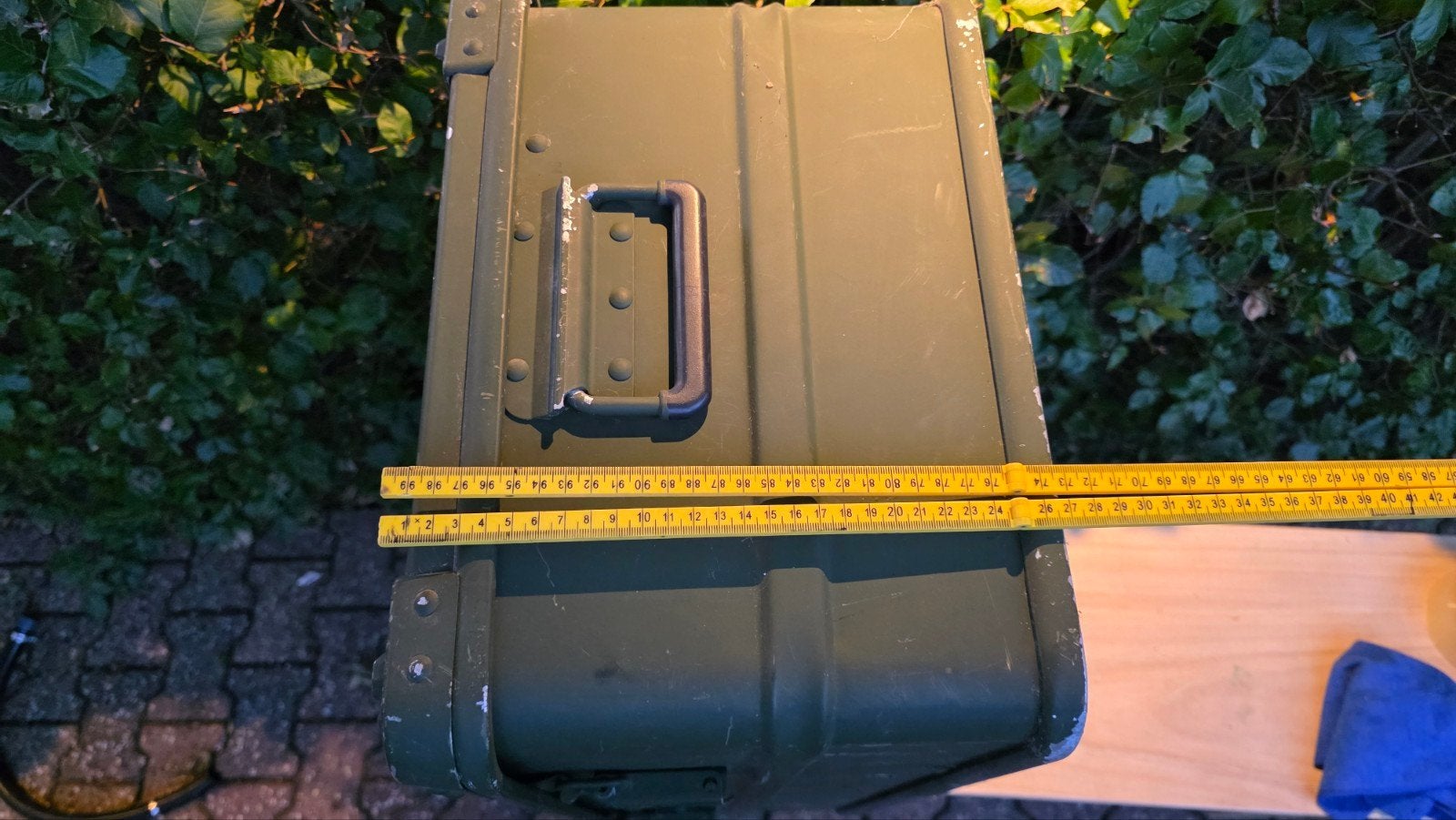 Stevige aluminium kist - Legerkist - Opslagkist, Minder dan 50 cm, Gebruikt, 50 tot 100 cm, Ophalen of Verzenden