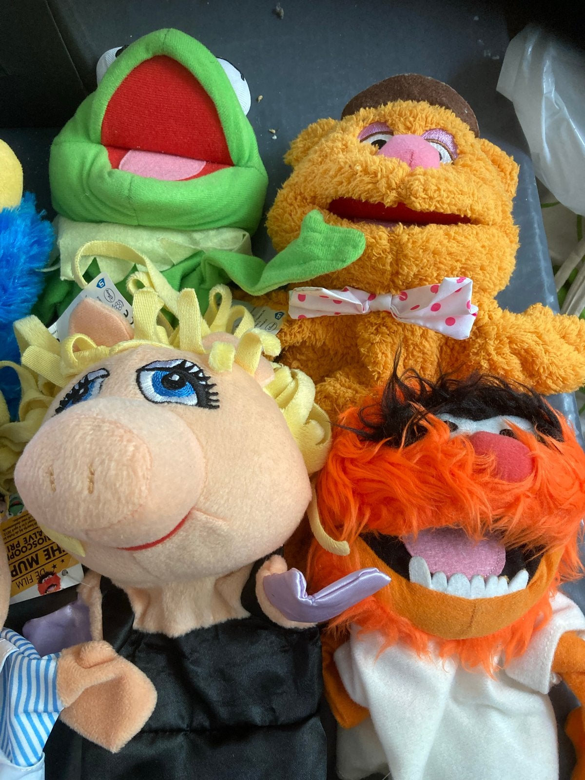 Muppet Show Handpoppen - Kermit, Miss Piggy, Fozzie, Animal, Overige merken, Overige karakters, Overige typen, Ophalen of Verzenden
