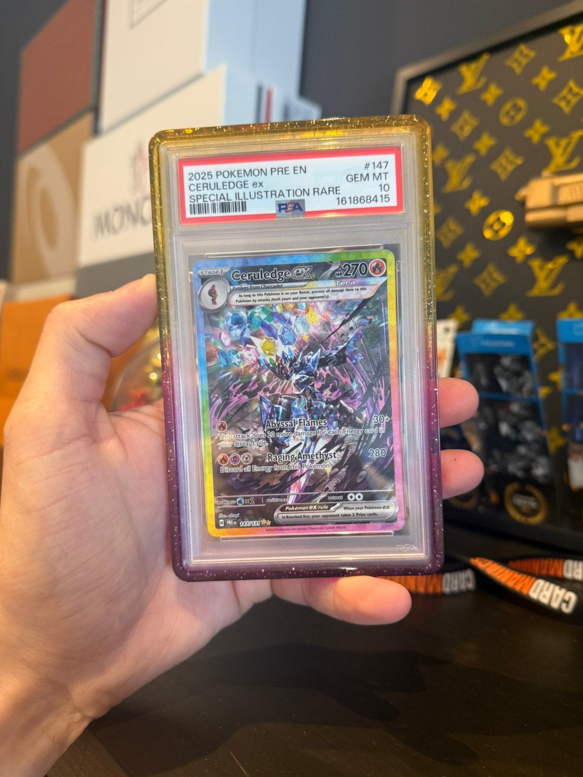 Ceruledge EX PRE 147 PSA 10, Ophalen of Verzenden, Nieuw, Losse kaart, Foil