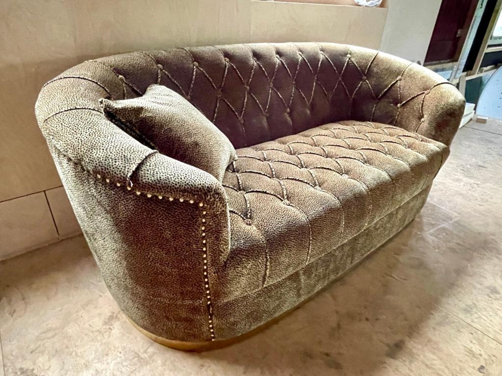 Bold Monkey Too Pretty To Sit On Panterbank - Nieuwstaat, Ophalen, Modern, Glamour, Panterprint, 75 tot 100 cm, Stof