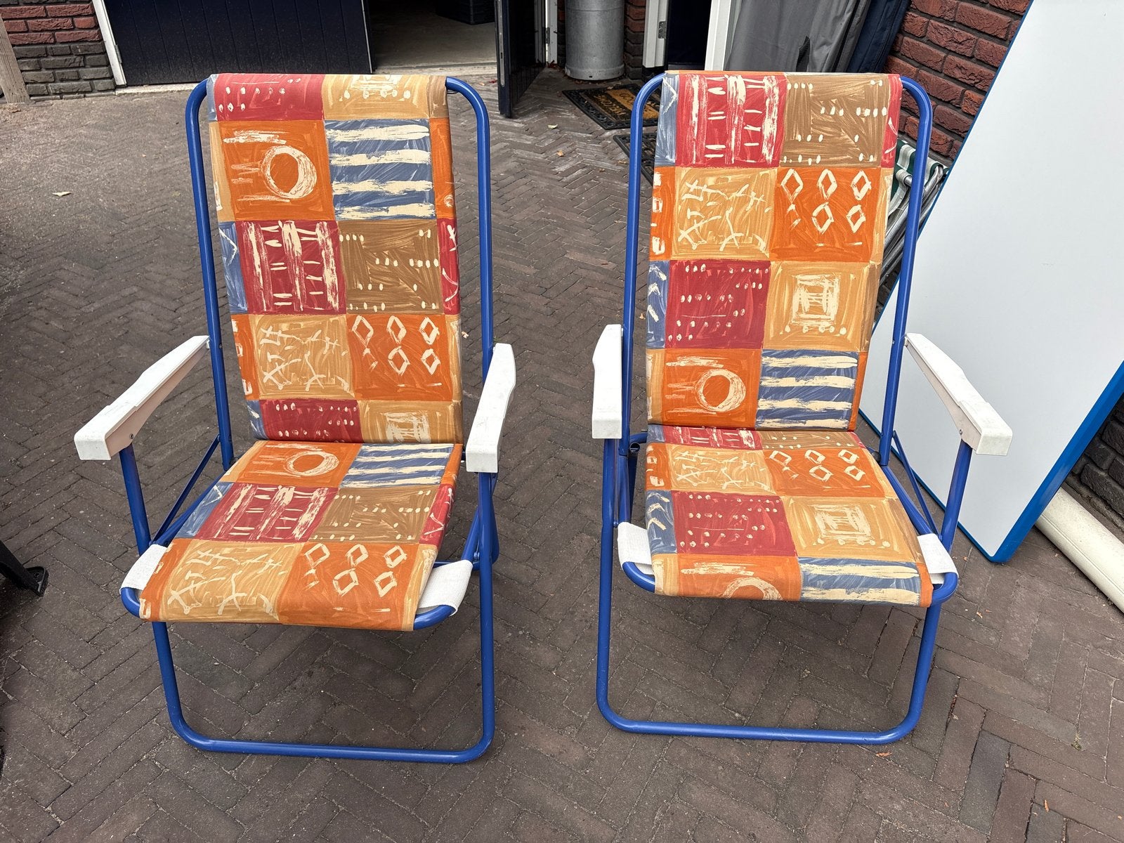 2 zeer sterke Lafuma klapstoelen, Ophalen of Verzenden, Gebruikt