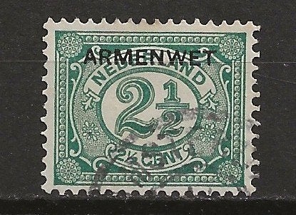 Nederland – Armenwet – 2,5 Ct – 1913 (Gebruikt), Postzegels en Munten, Verzenden, T/m 1940, Gestempeld