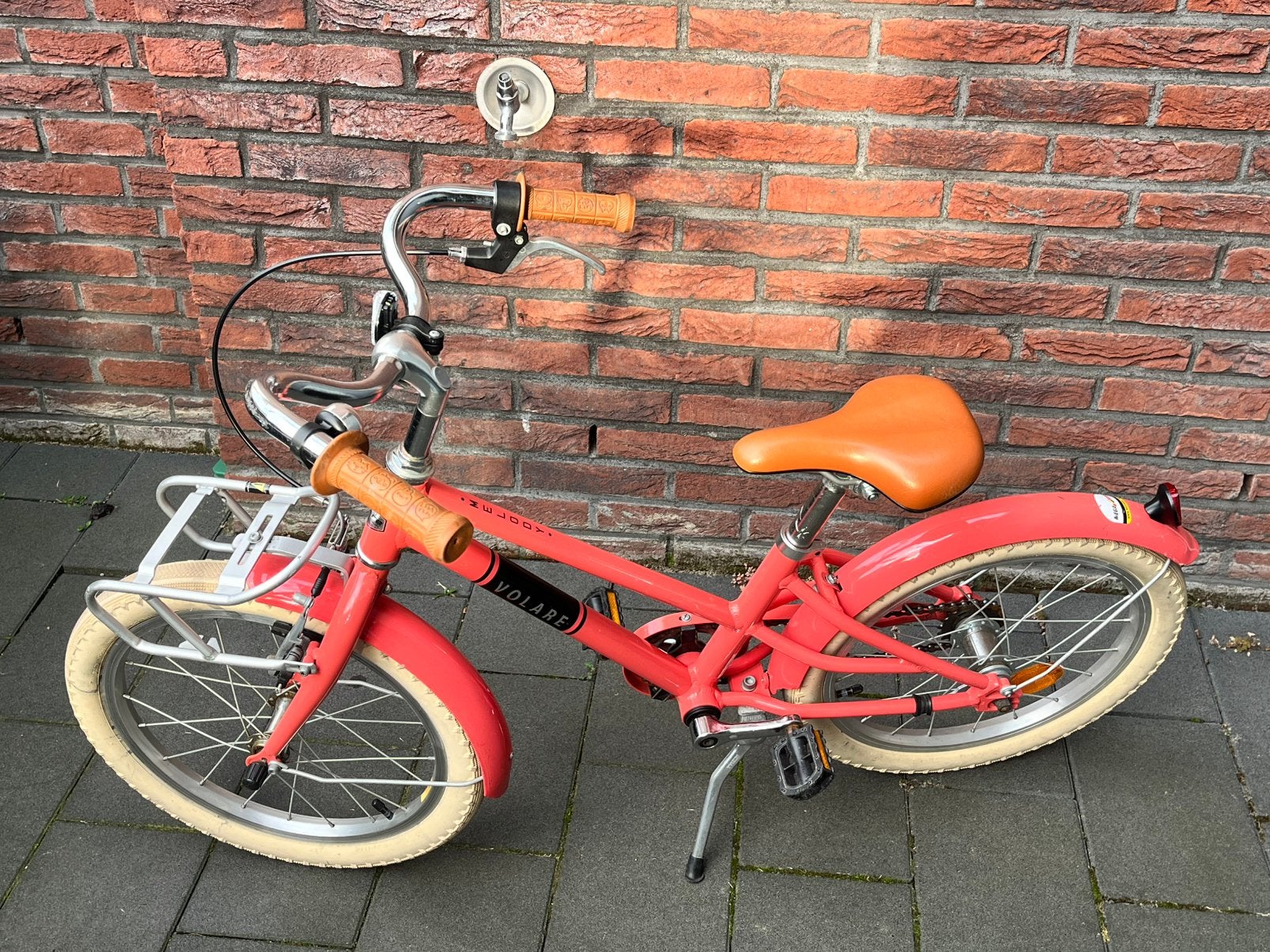 Volare Melody Kinderfiets – Meisjes – 18 inch – Koraal Rood, Ophalen, Gebruikt, 16 tot 20 inch