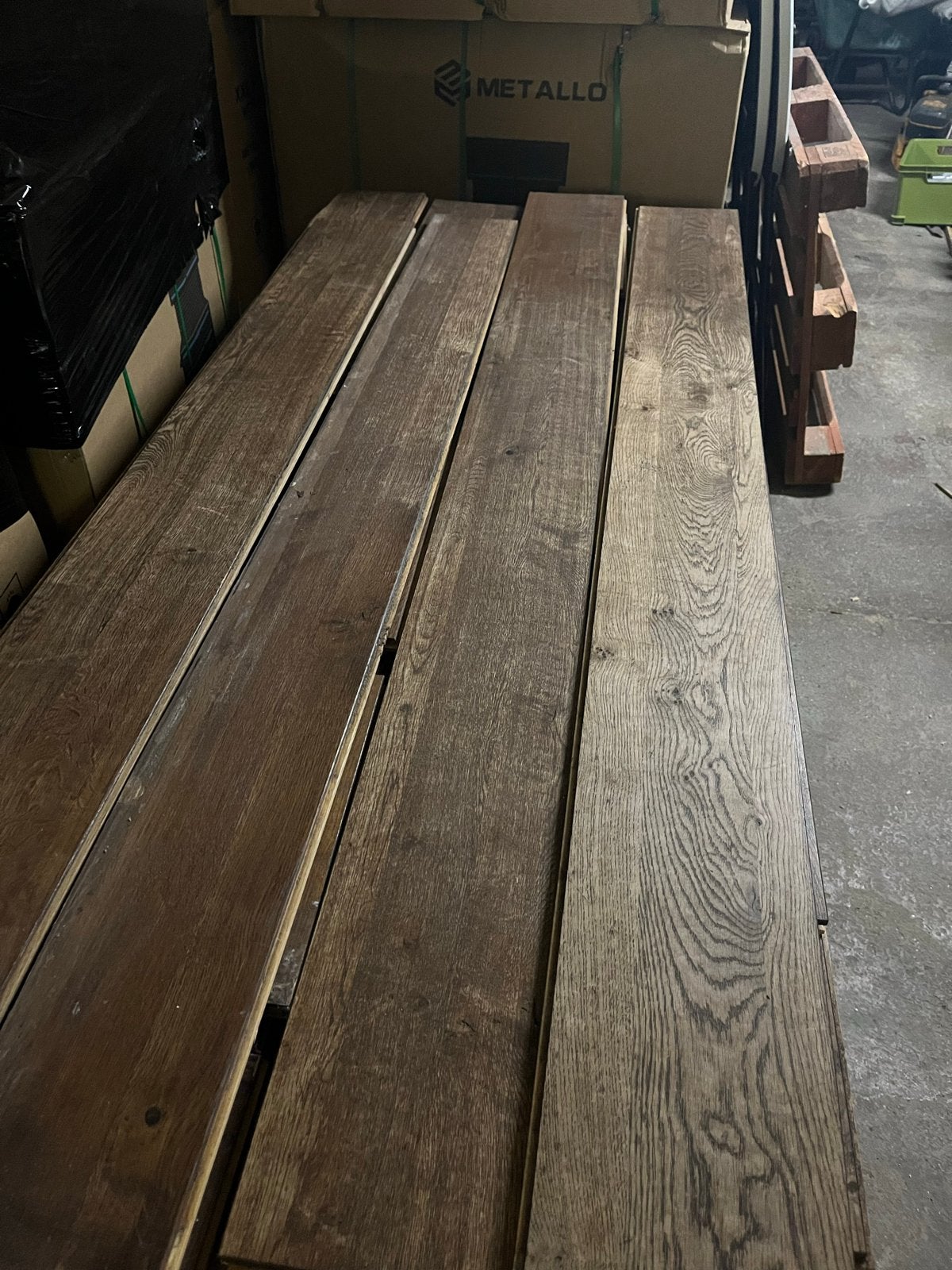 Massieve eiken vloer 44 m2 - 20 cm breed, 2 cm dik, Ophalen, Gebruikt, Vloerdelen of -planken, 10 m² of meer