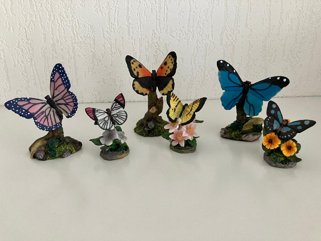Vlinder beeldjes Decoratie, Ophalen of Verzenden, Zo goed als nieuw, Overige typen