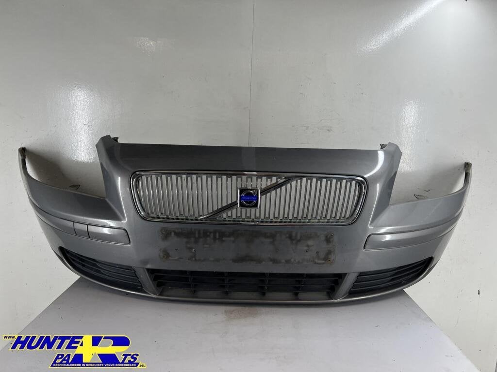 Voorbumper grijs 462-46 Volvo V50/S40 ('04-'07) 30657005, Gebruikt, Voor, Ophalen of Verzenden