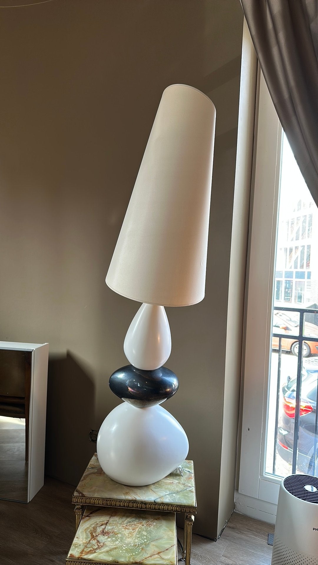 Vintage Drimmer Design Tafellamp, Gebruikt, Overige merken, Wit, Ophalen of Verzenden
