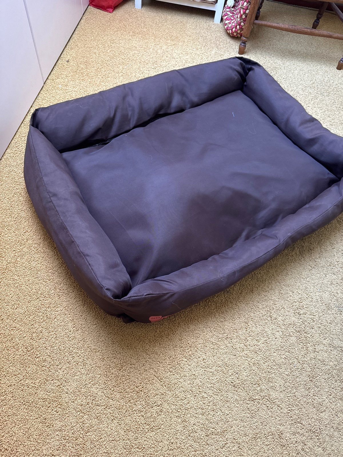 Heerlijke grote HONDENMAND 100x85cm. Kleur roest bruin, Ophalen, Zo goed als nieuw, Polyester