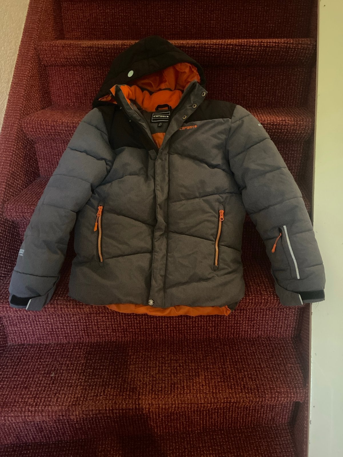Icepeak ski-jas met oranje voering maat 152, Ophalen of Verzenden, Zo goed als nieuw, Overige maten, Jack