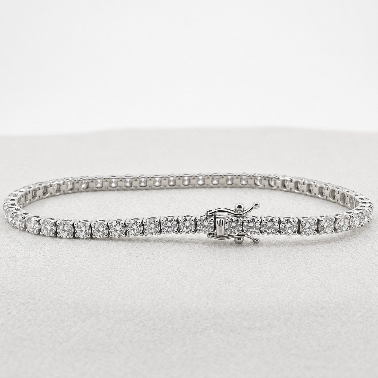 Diamant Tennis Armband 5,59 ct E/F VVS/VS 14K/585 Gold IGI, Ophalen of Verzenden, Nieuw, Goud, Met edelsteen
