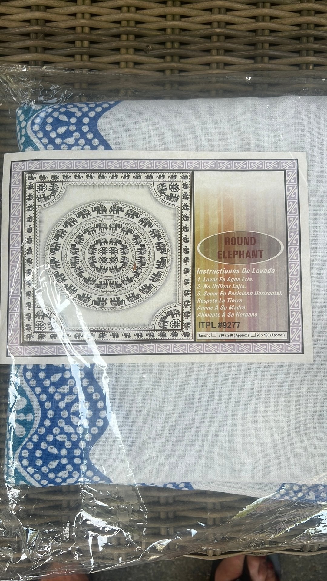 Hammam, strandlaken rond, katoen, nieuw/210-240, 100% katoen, Ophalen of Verzenden