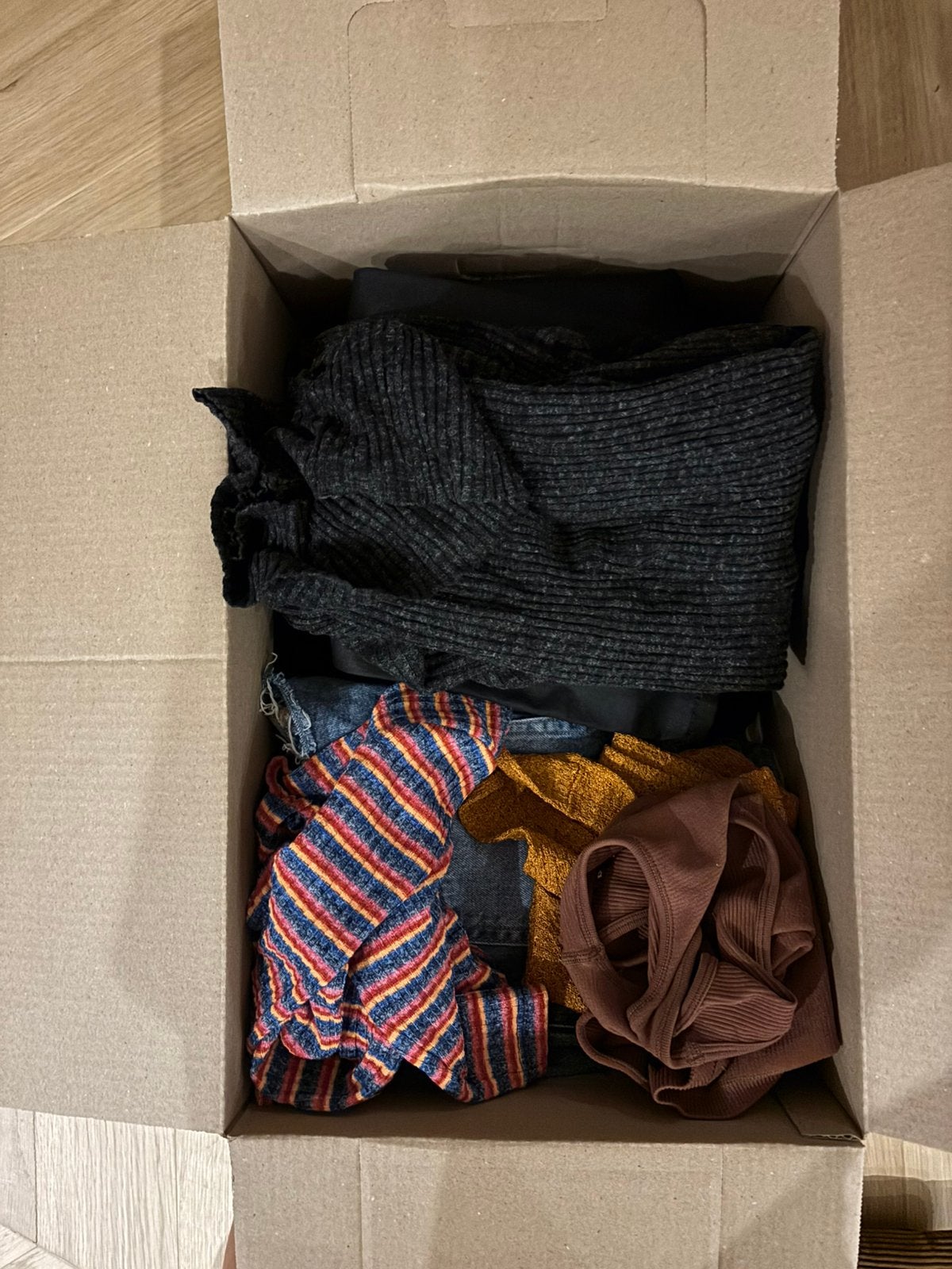 Vintage & tweedehands kledingpakket dames S–L – Box 10, Ophalen of Verzenden, Gedragen, Maat 38/40 (M)