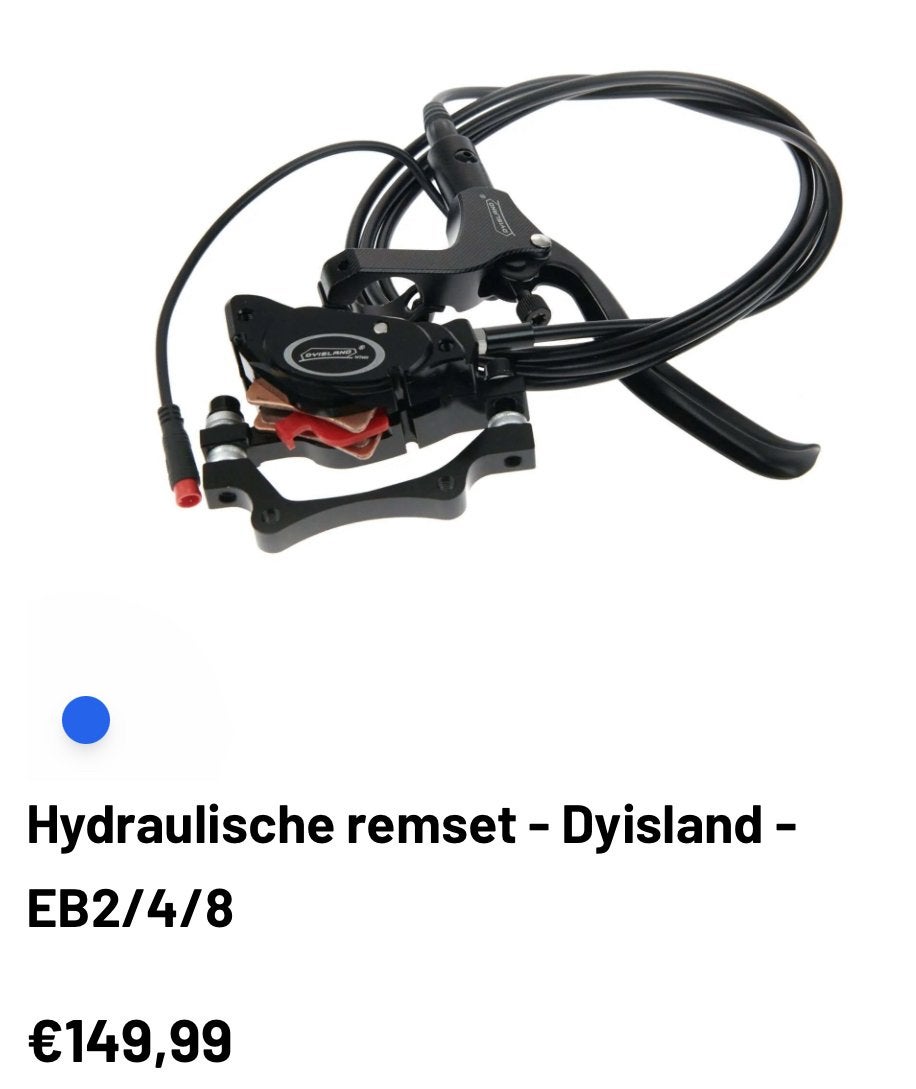 Complete hydraulische remset voor EB2 - Nieuw, Ophalen of Verzenden, Nieuw, Fatbike, Remmen