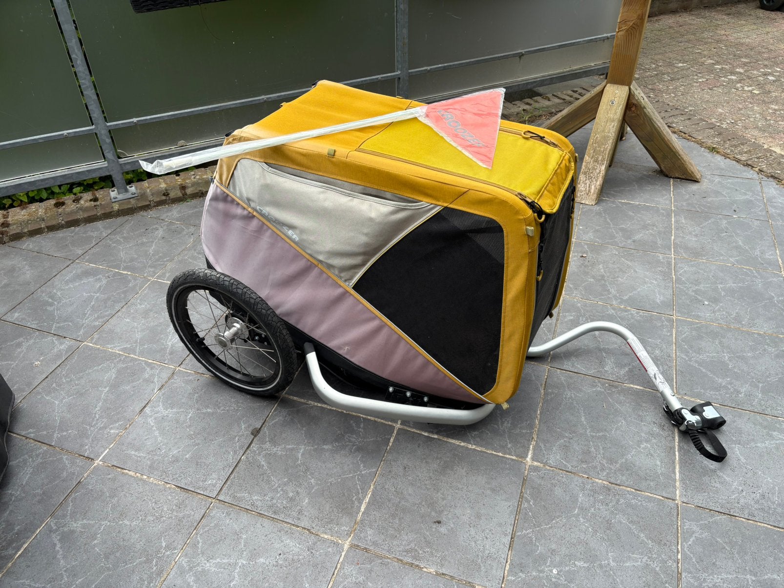 Crooser fietskar voor honden, Ophalen, Opvouwbaar, 20 tot 40 kg, Zo goed als nieuw