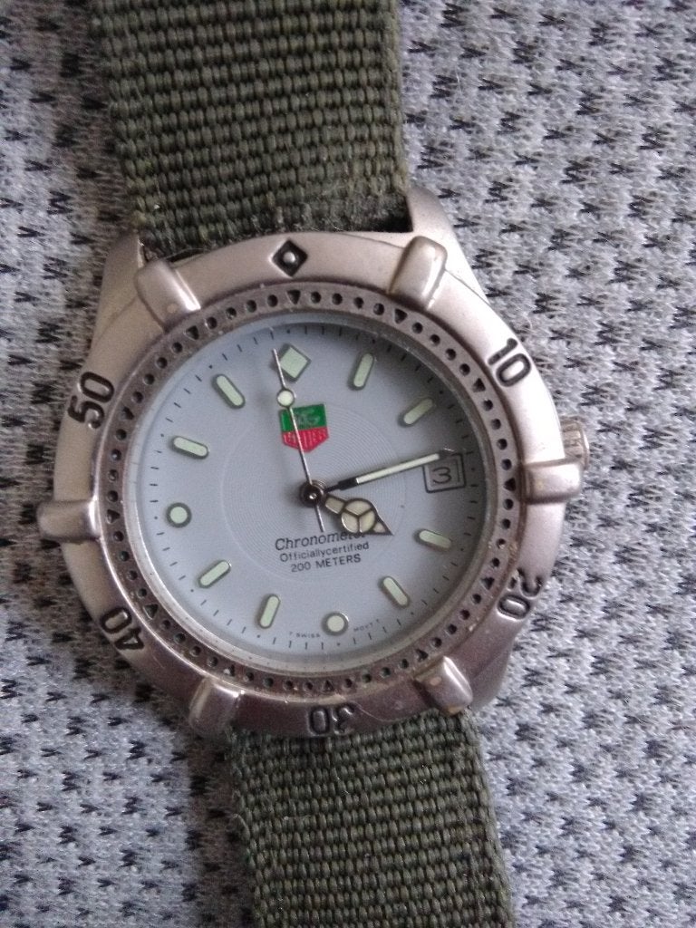Horloge Tag Heuer jaren 90, Staal, Polshorloge, Overige materialen, Ophalen of Verzenden