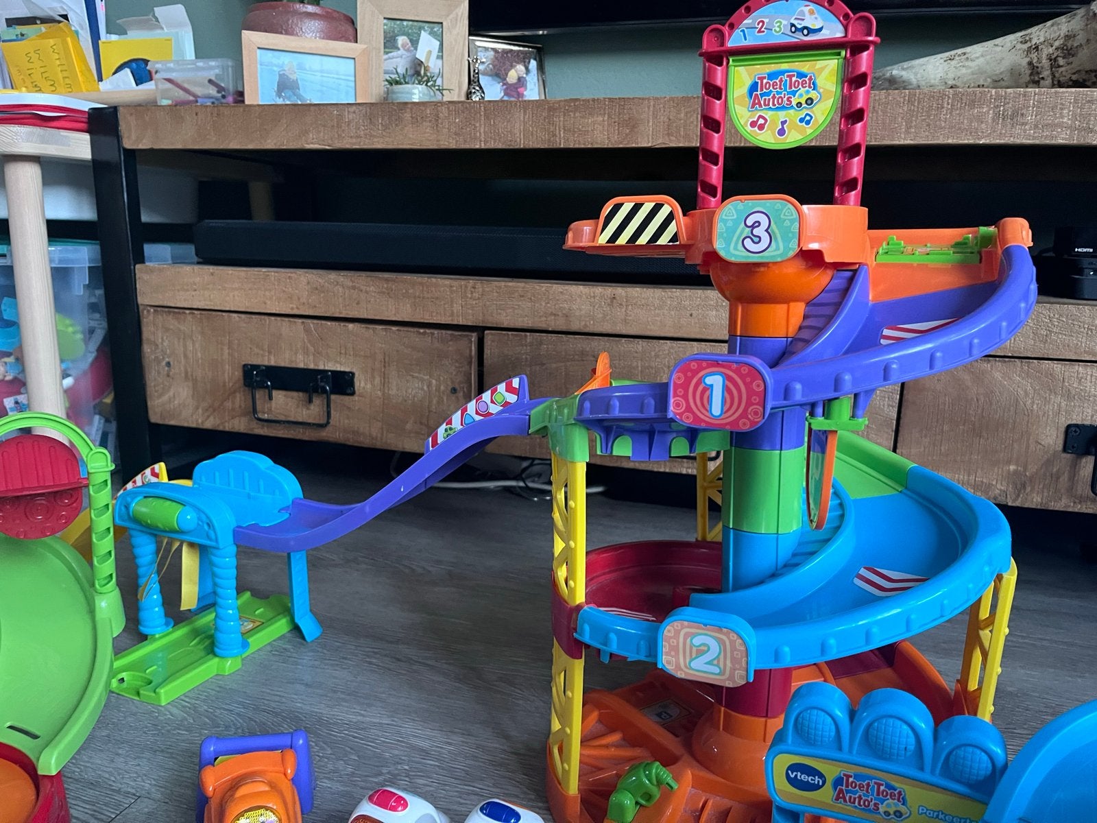VTech Toet Toet Auto's set, Ophalen, Zo goed als nieuw, Bouwen, Met licht