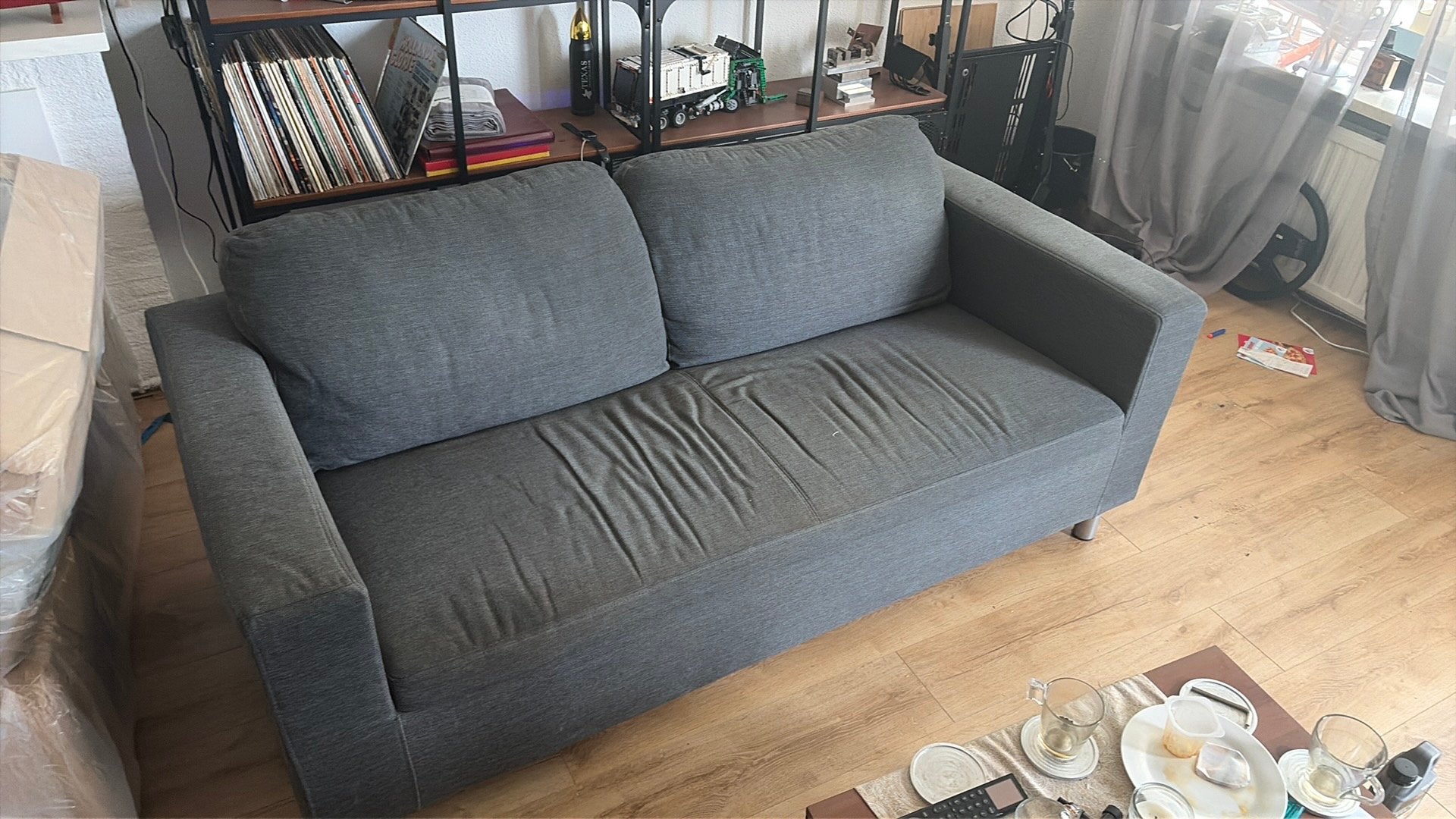 2 persoons bank, Ophalen, Zo goed als nieuw, 75 tot 100 cm