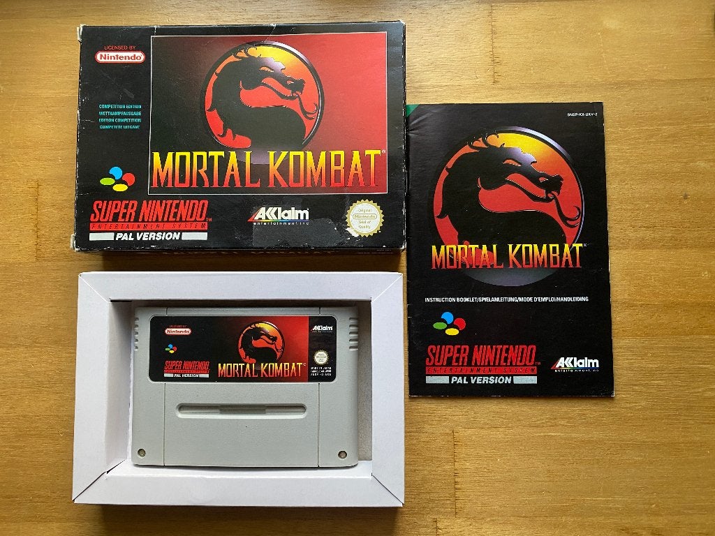 Mortal kombat snes, Avontuur en Actie, 1 speler, Ophalen of Verzenden, Zo goed als nieuw