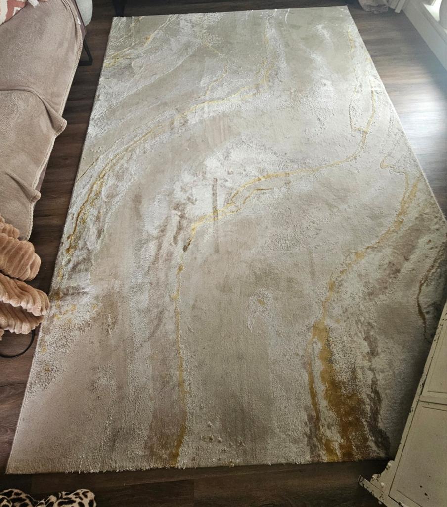 Marble marmer effect kleed 195 x 295, Ophalen, 150 tot 200 cm, 200 cm of meer, Bruin