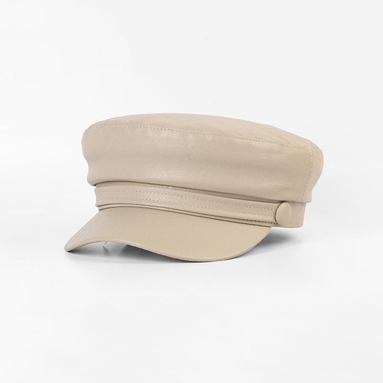 Beige schipperspet heren dames schipper sailor matroos pet, Verzenden, Nieuw, 56 of 57 cm (M, 7 of 7⅛ inch), Pet