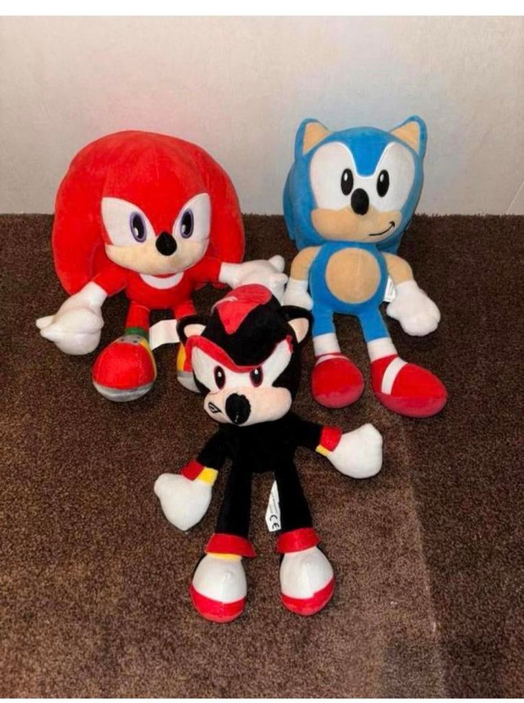 Sonic, Shadow en Knuckles Knuffel Set - Hedgehog Collectie, Ophalen of Verzenden, Nieuw, Overige typen
