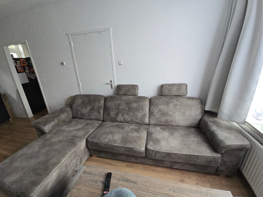 Hoekbank, Huis en Inrichting, Banken | Bankstellen, Ophalen, 300 cm of meer, 75 tot 100 cm, Zo goed als nieuw