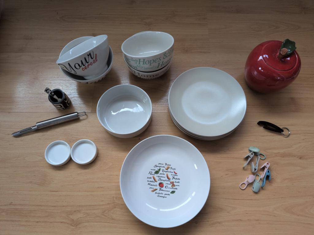 Diverse serviesonderdelen en keukenaccessoires - gratis opha, Ophalen, Gebruikt, Keramiek, Overige typen