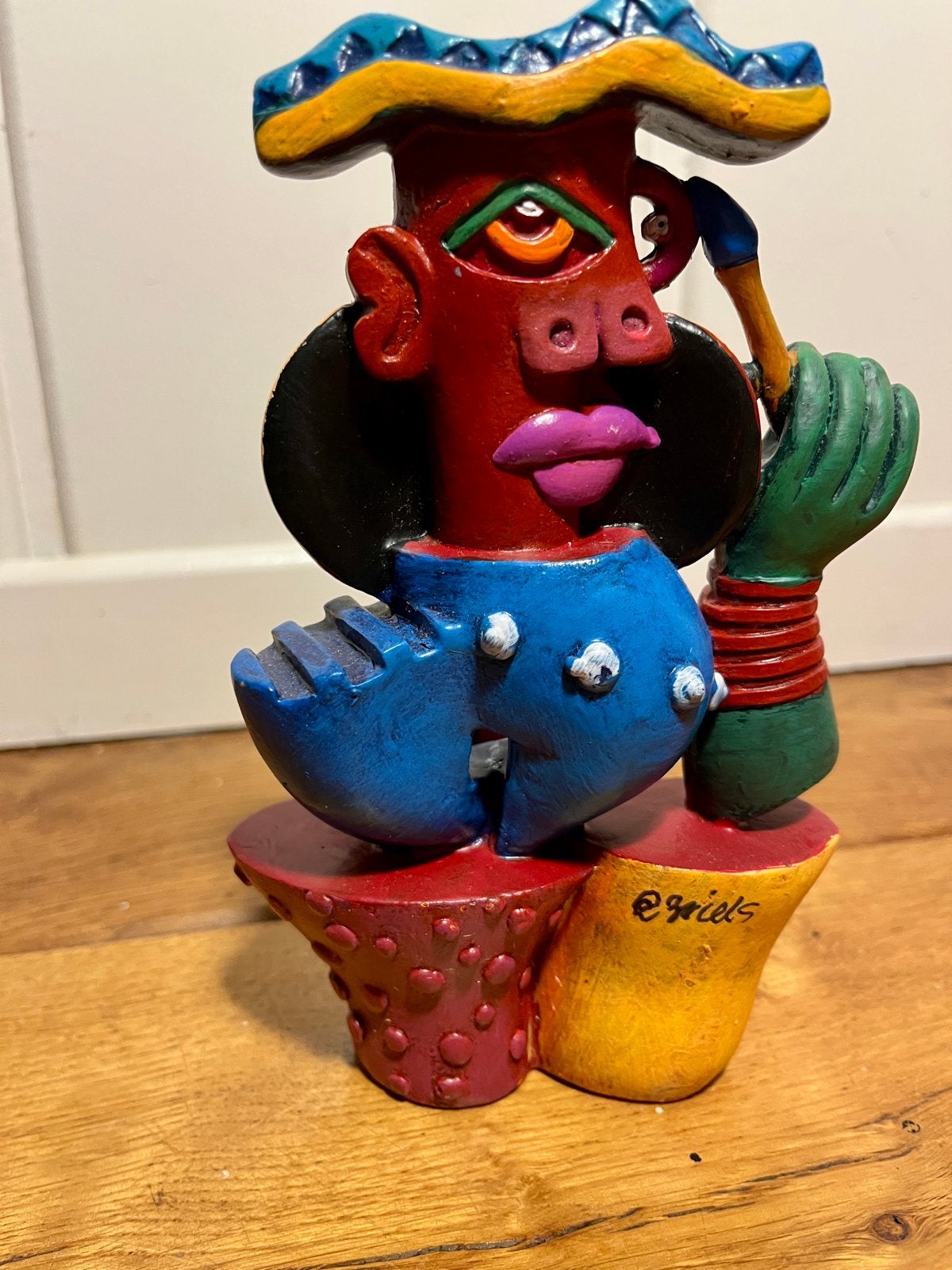 Origineel beeldje Clemens Briels - El Pintor, Antiek en Kunst, Overige onderwerpen, Minder dan 20 cm, Ophalen of Verzenden, Beeld