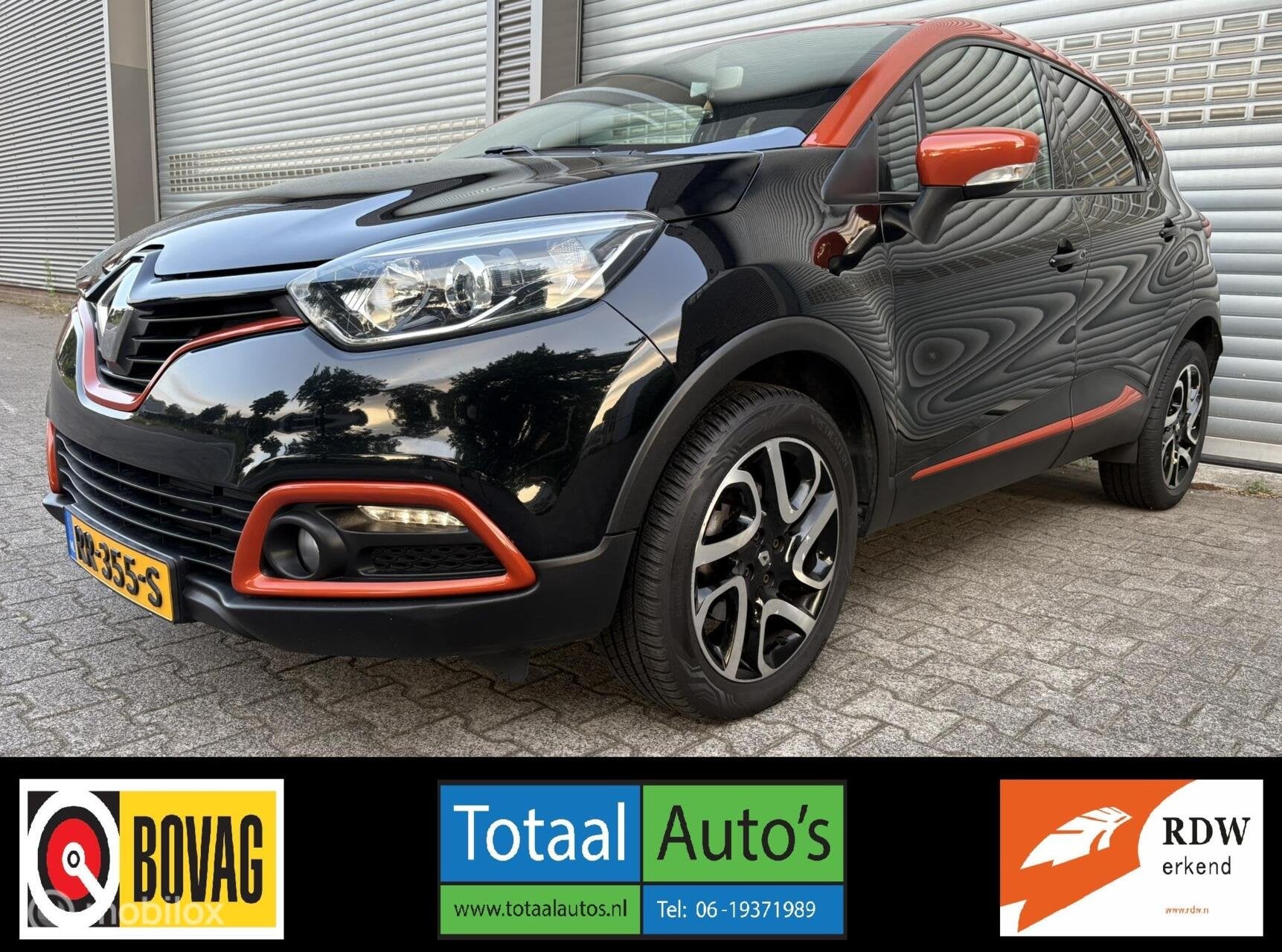 Renault Captur 1.2 TCe Dynamique*NAVI*CRUISE*ST VERWARMING, Auto's, 4 cilinders, Zwart, 19 km/l, SUV of Terreinwagen