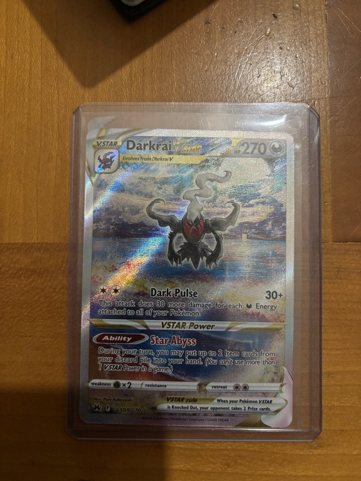 Darkrai VSTAR (099/070) Pokémon Kaart - Astral Radiance, Ophalen of Verzenden, Zo goed als nieuw, Losse kaart, Foil