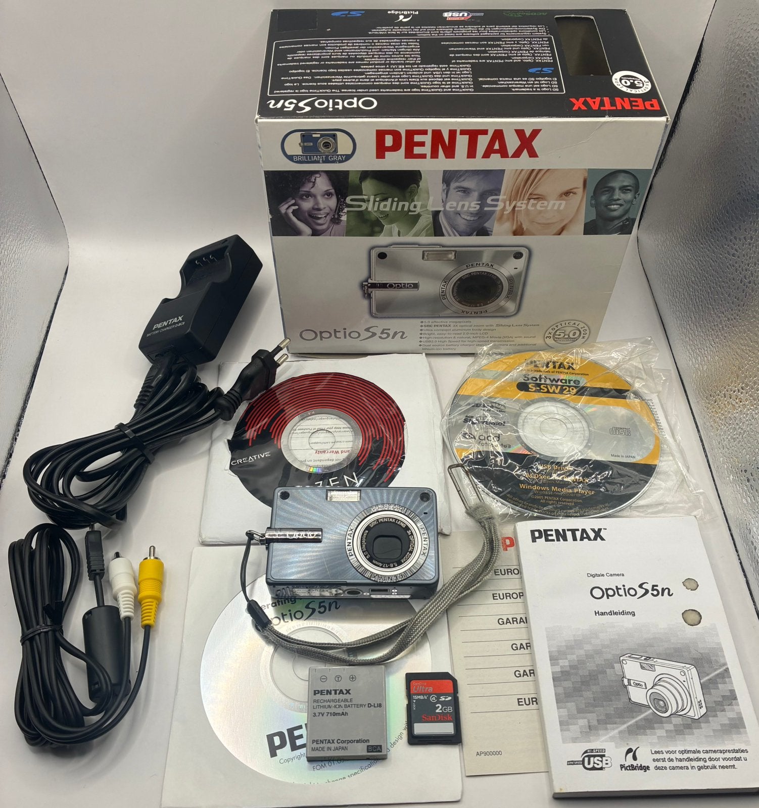 Pentax Optio S5N - compact camera, Ophalen of Verzenden, Zo goed als nieuw, Pentax