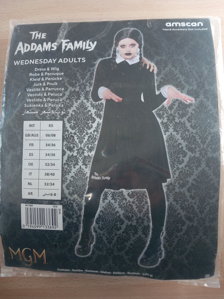 Wednesday Addams Kostuum - Jurk & Pruik (m2457002545 ...