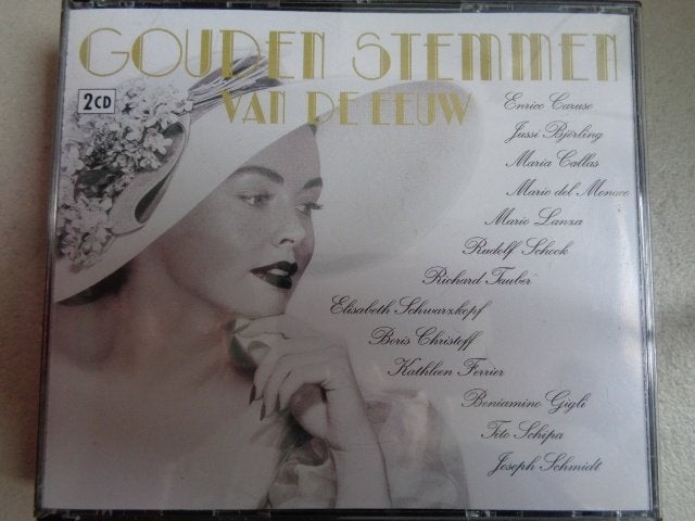 Dubbel CD Gouden stemmen van de Eeuw, Ophalen of Verzenden, Classicisme, Zo goed als nieuw, Vocaal