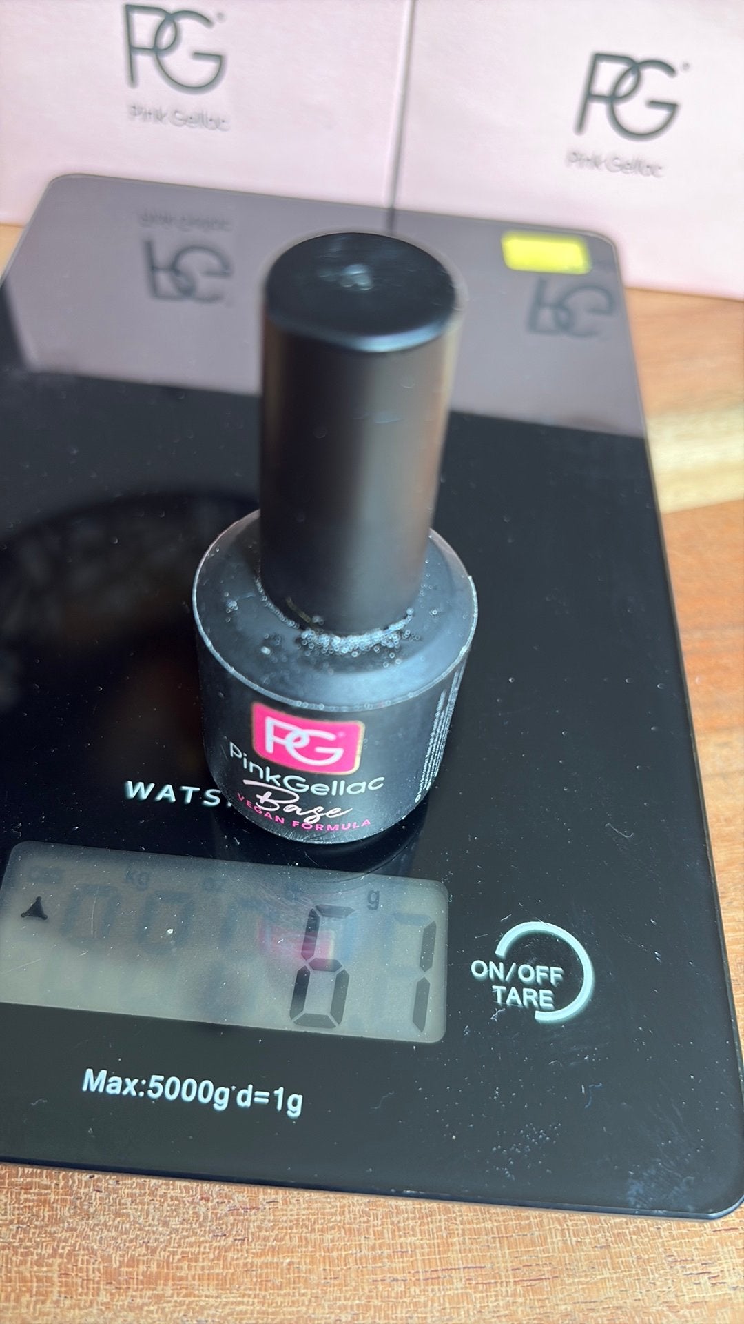 Pink gellac base vegan formula, Ophalen of Verzenden, Zo goed als nieuw, Handen en Nagels