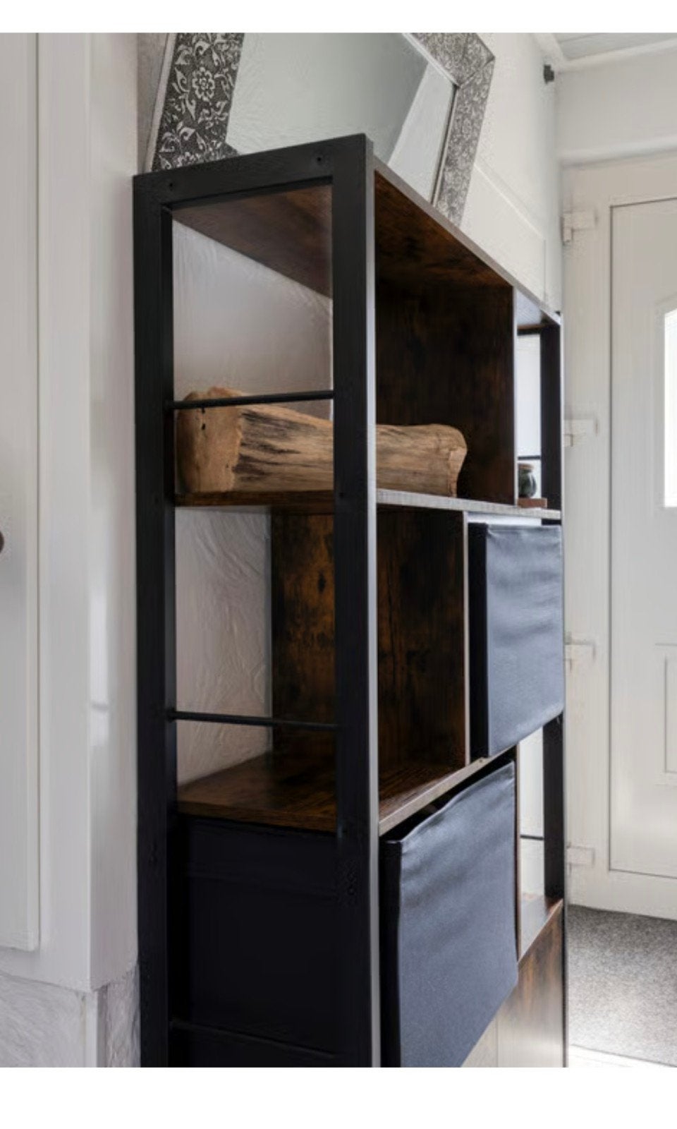 Industriële  2 boekenkasten  met opbergruimte, Ophalen, 100 tot 150 cm, Zo goed als nieuw, 150 tot 200 cm