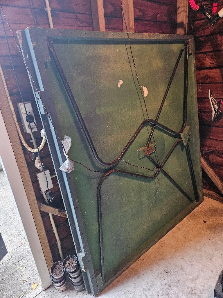 Tafeltennistafel inclusief netje, Sport en Fitness, Tafeltennis, Ophalen, Gebruikt, Tafel Indoor, Inklapbaar