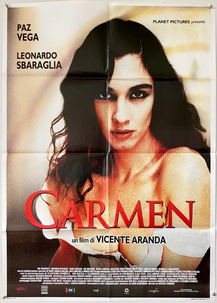 Carmen (2003) - Paz Vega -  Originele filmposter, Verzenden, Gebruikt, A1 t/m A3, Film en Tv