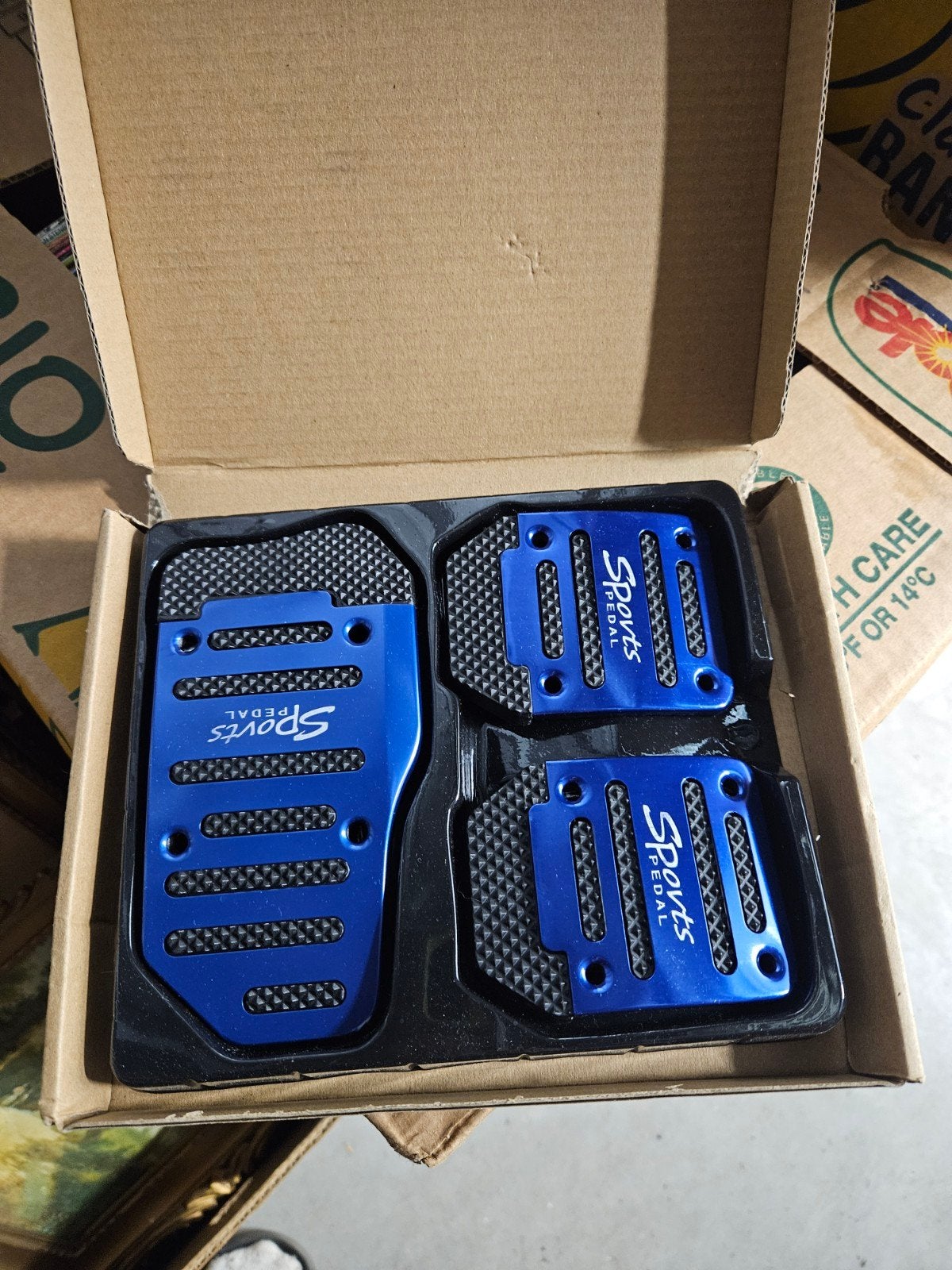 Ekon Non-Slip Sportpedalen Set Blauw - Auto Accessoires, Ophalen, Nieuw