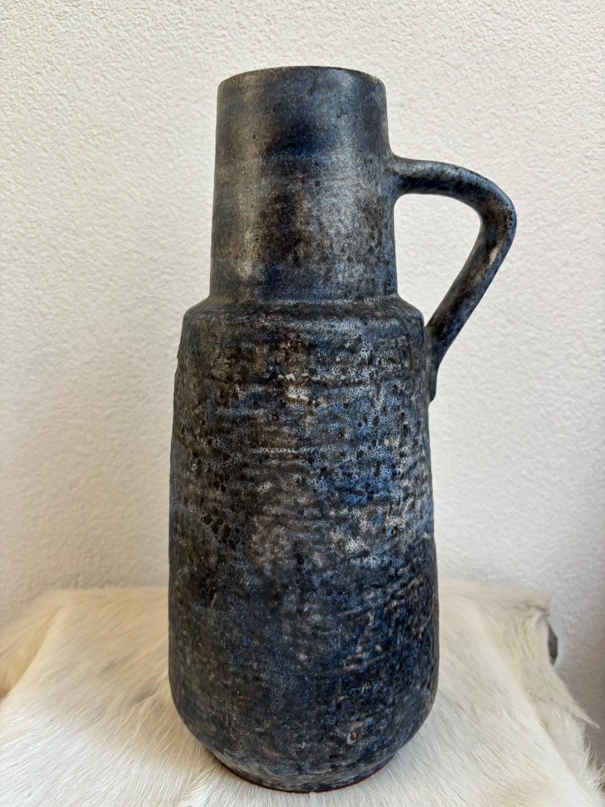Brutalist vaas Heissner Keramik West-Germany 34 cm, Antiek en Kunst, Antiek | Vazen, Ophalen of Verzenden