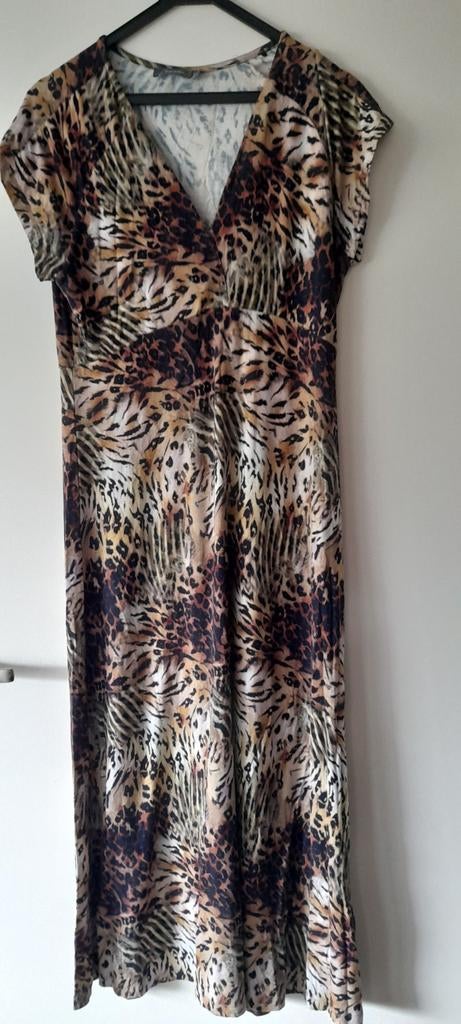Mooie midi jurk van geisha animal print, Maat 38/40 (M), Overige kleuren, Geisha, Ophalen of Verzenden