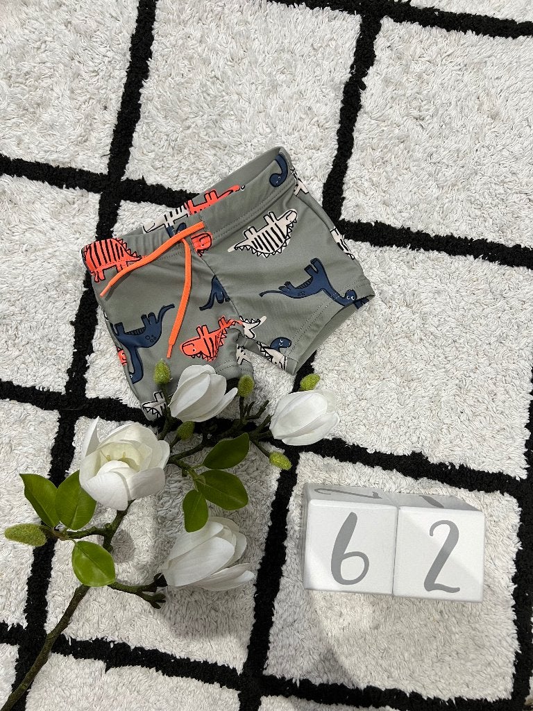 ZGAN groen Hema dino zwembroek 62 68 print baby newborn, Broekje, Ophalen of Verzenden, Zo goed als nieuw, Hema