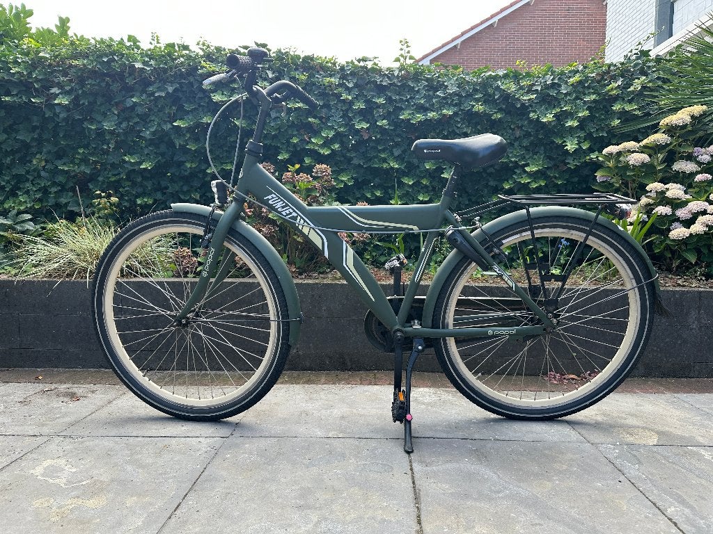 Jongensfiets Funjet Popal (frame 44 cm, wiel 26 inch), Terugtraprem, Gebruikt, Popal funjet, Ophalen