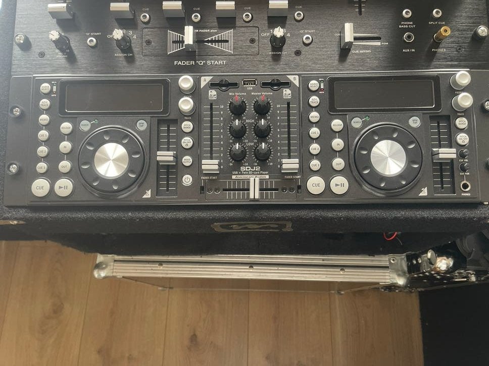 American Audio SDJ2 DJ-set met dubbele SD-kaartspeler, Muziek en Instrumenten, Dj-sets en Draaitafels, Ophalen of Verzenden, Gebruikt